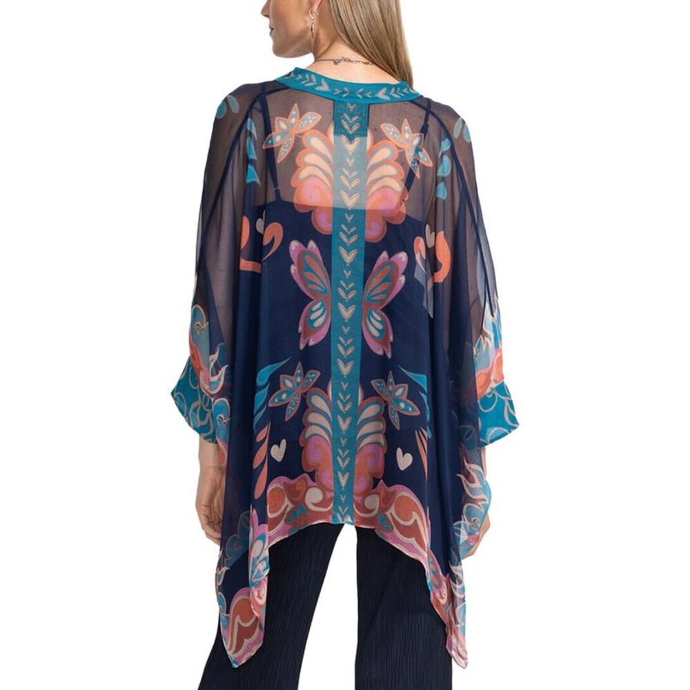 Johnny Was Womens Katia Silk Blouse - Picture 2 of 4